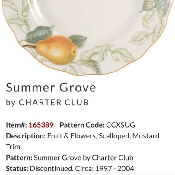 Charter Club Summer Grove SOUP Bowl (1) - Picture 6 of 7